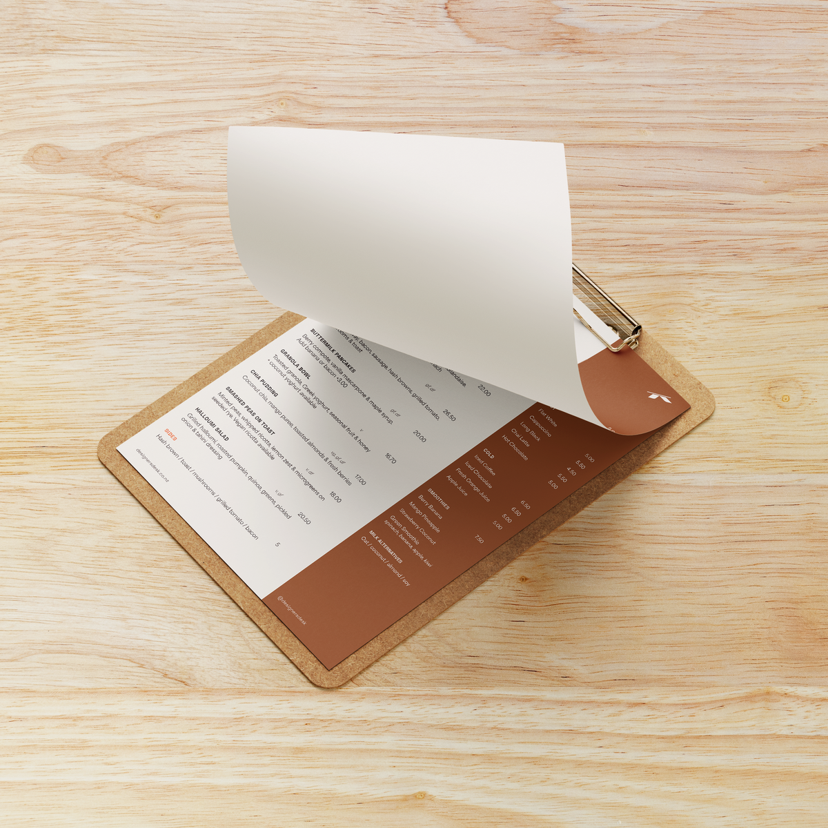 Hospitality Menu